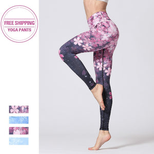 Print Yoga Pants Women Unique Fitness Leggings Workout Sports Running Leggings Sexy Push Up Gym Wear Elastic Slim Pants