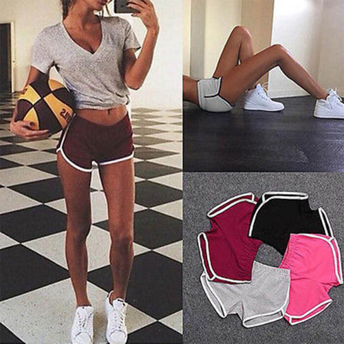 Short Deportivo Mujer Women Yoga Shorts Summer Striped Athletic Shorts Ladies Sport Running Fitness Jogging Clothes S-3XL