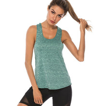 Load image into Gallery viewer, Womens Sports Gym Racer Back Running Vest Fitness Jogging Yoga Tank Top S-XL Run Shirts Gray Blue Green Pink Purple