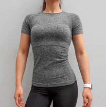 Load image into Gallery viewer, Fitness Women Seamless Sport Shirt Sports Wear For Women Gym Running Top Short Sleeve Yoga Workout Tops Training Sports