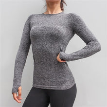 Load image into Gallery viewer, Women&#39;s Sports Wear For Fitness Women Jersey Seamless Long Sleeve Gym Woman Sport Shirt Yoga Top Female Workout Tops T-shirt