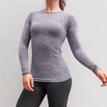 Load image into Gallery viewer, Women&#39;s Sports Wear For Fitness Women Jersey Seamless Long Sleeve Gym Woman Sport Shirt Yoga Top Female Workout Tops T-shirt