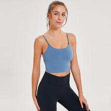 Load image into Gallery viewer, Imlario Classic Yoga Tank Bralet Padded Slim Fit Gym Bodybuilding Crop Top Push Up Nylon Solid Color Workout Tight Camisole