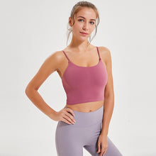 Load image into Gallery viewer, Imlario Classic Yoga Tank Bralet Padded Slim Fit Gym Bodybuilding Crop Top Push Up Nylon Solid Color Workout Tight Camisole