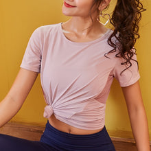 Load image into Gallery viewer, women sportswear running training dancing shirt for yoga gym fitness short sleeves tops summer