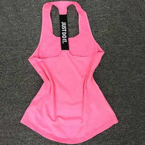 2019 Yoga Top Women Sexy Gym Sportswear Vest Fitness tight woman clothing Sleeveless Running shirt Quick Dry White Yoga Tank Top