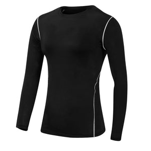 Base Layer Fitness Sport Shirt Quick Dry Women long Sleeves Top Gym jogging lady T-shirt Train Workout Clothing White Yoga Shirt